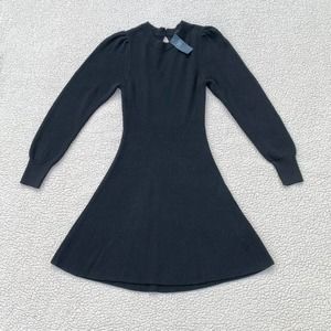 Abercrombie and Fitch Black Long Sleeve Dress NWT